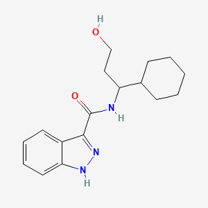 N-(1-cyclohexyl-3-hydroxypropyl)-1H-indazole-3-carboxamide