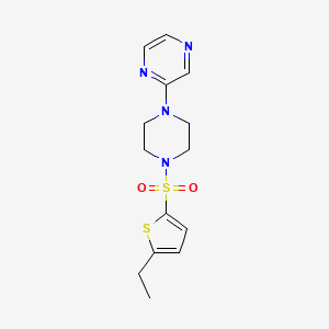 2-[4-(5-Ethylthiophen-2-yl)sulfonylpiperazin-1-yl]pyrazine