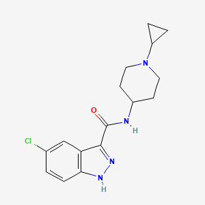 5-chloro-N-(1-cyclopropylpiperidin-4-yl)-1H-indazole-3-carboxamide