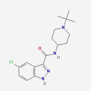 N-(1-tert-butylpiperidin-4-yl)-5-chloro-1H-indazole-3-carboxamide