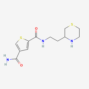 2-N-(2-thiomorpholin-3-ylethyl)thiophene-2,4-dicarboxamide