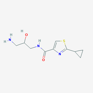 N-(3-amino-2-hydroxypropyl)-2-cyclopropyl-1,3-thiazole-4-carboxamide