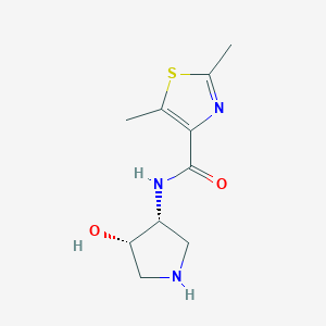 N-[(3R,4S)-4-hydroxypyrrolidin-3-yl]-2,5-dimethyl-1,3-thiazole-4-carboxamide