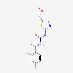 1-[(1S)-1-(4-fluoro-2-methylphenyl)ethyl]-3-[5-(methoxymethyl)-1,3-thiazol-2-yl]urea