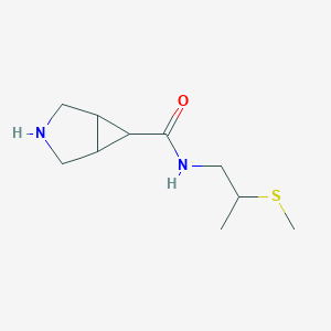 molecular formula C10H18N2OS B7359970 N-(2-methylsulfanylpropyl)-3-azabicyclo[3.1.0]hexane-6-carboxamide 
