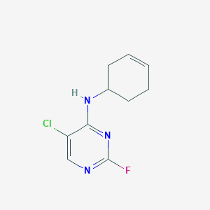 molecular formula C10H11ClFN3 B7359980 5-chloro-N-cyclohex-3-en-1-yl-2-fluoropyrimidin-4-amine 