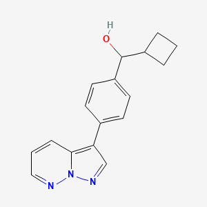 Cyclobutyl-(4-pyrazolo[1,5-b]pyridazin-3-ylphenyl)methanol