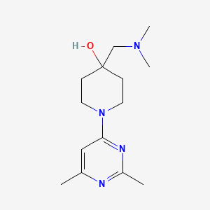 4-[(Dimethylamino)methyl]-1-(2,6-dimethylpyrimidin-4-yl)piperidin-4-ol