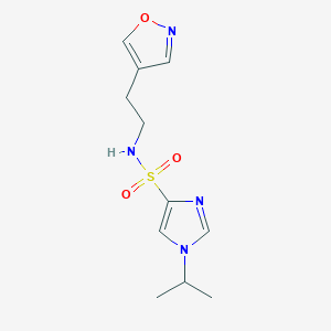 N-[2-(1,2-oxazol-4-yl)ethyl]-1-propan-2-ylimidazole-4-sulfonamide