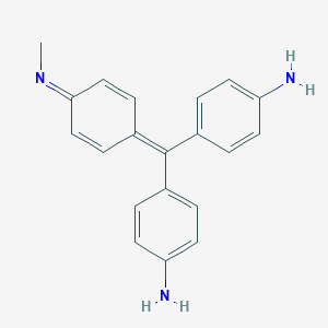 molecular formula C24H27N3 B073604 C.I. Basic Violet 1, molybdatetungstatephosphate CAS No. 1325-82-2