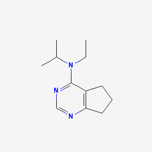 molecular formula C12H19N3 B7360437 N-ethyl-N-propan-2-yl-6,7-dihydro-5H-cyclopenta[d]pyrimidin-4-amine 