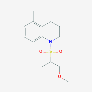 1-(1-methoxypropan-2-ylsulfonyl)-5-methyl-3,4-dihydro-2H-quinoline