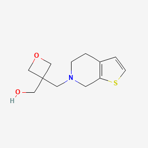 [3-(5,7-dihydro-4H-thieno[2,3-c]pyridin-6-ylmethyl)oxetan-3-yl]methanol