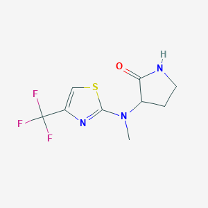 3-[Methyl-[4-(trifluoromethyl)-1,3-thiazol-2-yl]amino]pyrrolidin-2-one