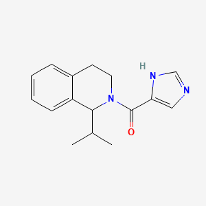 molecular formula C16H19N3O B7360488 1H-imidazol-5-yl-(1-propan-2-yl-3,4-dihydro-1H-isoquinolin-2-yl)methanone 