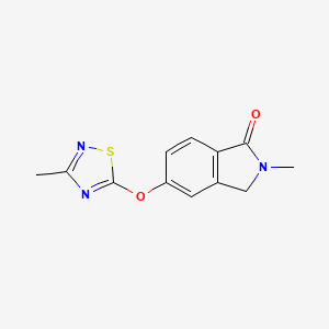 2-methyl-5-[(3-methyl-1,2,4-thiadiazol-5-yl)oxy]-3H-isoindol-1-one