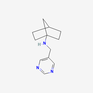 N-(pyrimidin-5-ylmethyl)bicyclo[2.2.1]heptan-1-amine