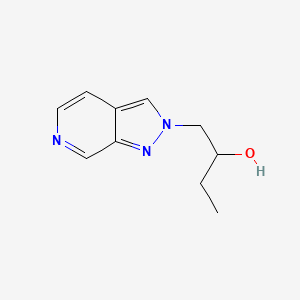 molecular formula C10H13N3O B7360595 1-Pyrazolo[3,4-c]pyridin-2-ylbutan-2-ol 