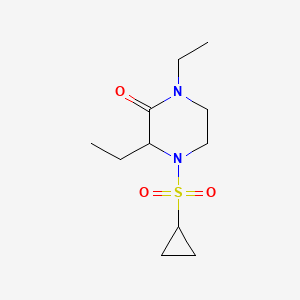 4-Cyclopropylsulfonyl-1,3-diethylpiperazin-2-one