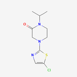 4-(5-Chloro-1,3-thiazol-2-yl)-1-propan-2-ylpiperazin-2-one