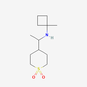 N-[1-(1,1-dioxothian-4-yl)ethyl]-1-methylcyclobutan-1-amine