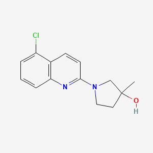 1-(5-Chloroquinolin-2-yl)-3-methylpyrrolidin-3-ol