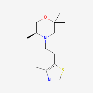 (5S)-2,2,5-trimethyl-4-[2-(4-methyl-1,3-thiazol-5-yl)ethyl]morpholine