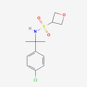 N-[2-(4-chlorophenyl)propan-2-yl]oxetane-3-sulfonamide