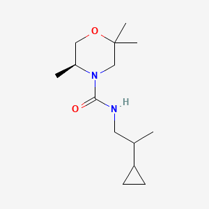 (5S)-N-(2-cyclopropylpropyl)-2,2,5-trimethylmorpholine-4-carboxamide