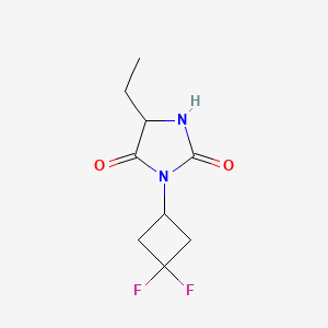 molecular formula C9H12F2N2O2 B7360667 3-(3,3-Difluorocyclobutyl)-5-ethylimidazolidine-2,4-dione 