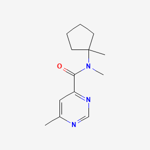 N,6-dimethyl-N-(1-methylcyclopentyl)pyrimidine-4-carboxamide