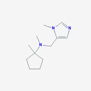 N,1-dimethyl-N-[(3-methylimidazol-4-yl)methyl]cyclopentan-1-amine