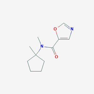 N-methyl-N-(1-methylcyclopentyl)-1,3-oxazole-5-carboxamide