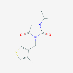 3-[(4-Methylthiophen-3-yl)methyl]-1-propan-2-ylimidazolidine-2,4-dione