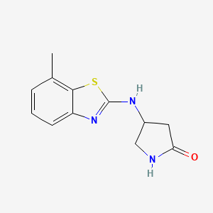 4-[(7-Methyl-1,3-benzothiazol-2-yl)amino]pyrrolidin-2-one