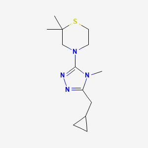 4-[5-(Cyclopropylmethyl)-4-methyl-1,2,4-triazol-3-yl]-2,2-dimethylthiomorpholine