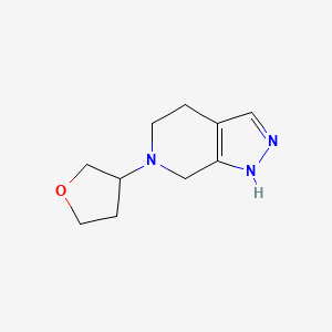 molecular formula C10H15N3O B7360796 6-(Oxolan-3-yl)-1,4,5,7-tetrahydropyrazolo[3,4-c]pyridine 