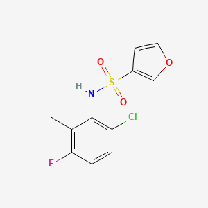 N-(6-chloro-3-fluoro-2-methylphenyl)furan-3-sulfonamide