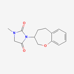 1-Methyl-3-(2,3,4,5-tetrahydro-1-benzoxepin-3-yl)imidazolidine-2,4-dione