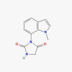 molecular formula C12H11N3O2 B7360838 3-(1-Methylindol-7-yl)imidazolidine-2,4-dione 