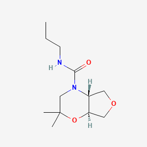 (4aR,7aS)-2,2-dimethyl-N-propyl-4a,5,7,7a-tetrahydro-3H-furo[3,4-b][1,4]oxazine-4-carboxamide