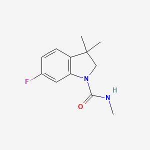 6-fluoro-N,3,3-trimethyl-2H-indole-1-carboxamide