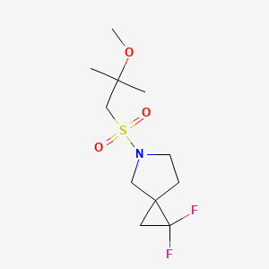 2,2-Difluoro-5-(2-methoxy-2-methylpropyl)sulfonyl-5-azaspiro[2.4]heptane