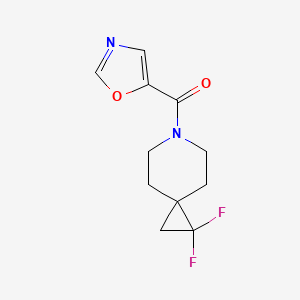 (2,2-Difluoro-6-azaspiro[2.5]octan-6-yl)-(1,3-oxazol-5-yl)methanone