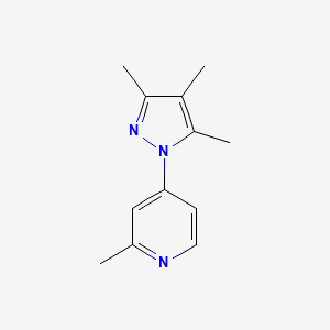 2-Methyl-4-(3,4,5-trimethylpyrazol-1-yl)pyridine