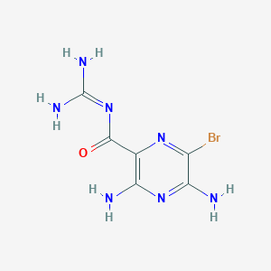 molecular formula C6H8BrN7O B073616 6-Bromoamiloride CAS No. 1136-94-3