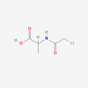molecular formula C5H8ClNO3 B073631 2-(2-氯乙酰氨基)丙酸 CAS No. 1190-32-5