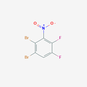 molecular formula C6HBr2F2NO2 B073673 1,2-二溴-4,5-二氟-3-硝基苯 CAS No. 1481-57-8