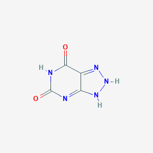 molecular formula C4H3N5O2 B073675 8-氮杂黄嘌呤 CAS No. 1468-26-4