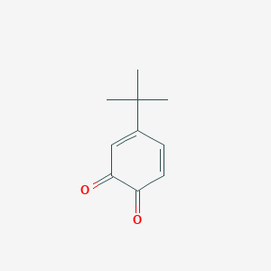 molecular formula C10H12O2 B073678 3,5-环己二烯-1,2-二酮，4-(1,1-二甲乙基)- CAS No. 1129-21-1